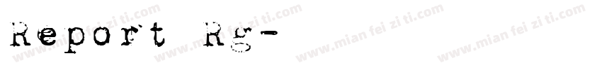 Report Rg字体转换